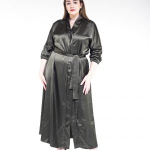 Green cuff sleeves abaya